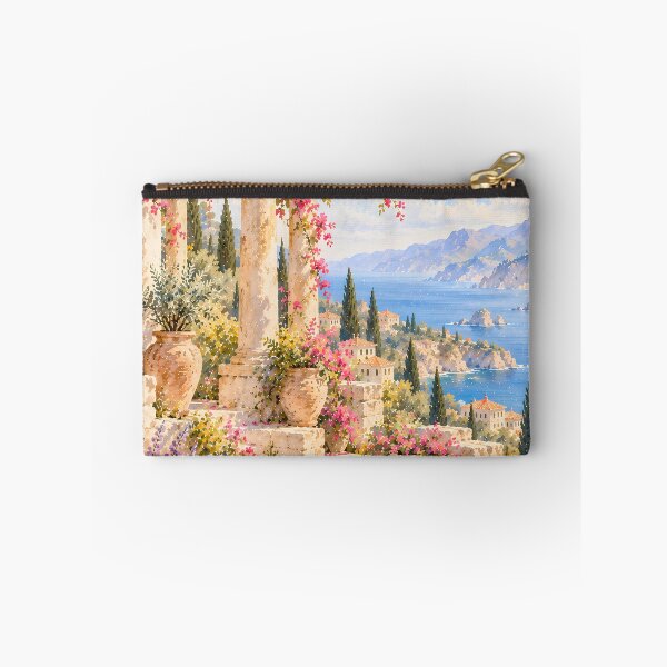 Item preview, Cottagecore Mediterranean Garden Watercolour Coastal Arch designed and sold by Jozefin's Studio.