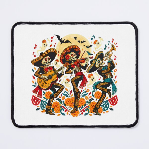 Item preview, Skeleton Mariachi Moonlit Performance Day Of The Dead designed and sold by chattsuede.