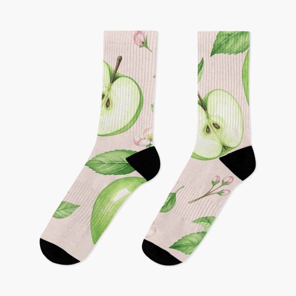 Item preview, Watercolor Green Apple Blossom Pattern designed and sold by SassyArtistry.