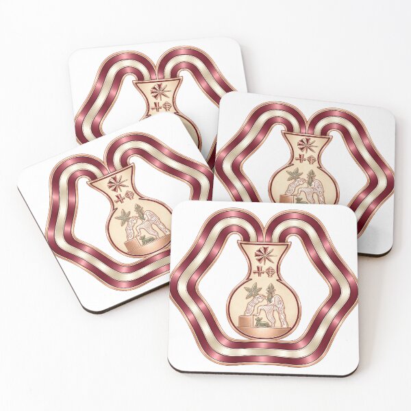 Item preview, Winged Emblem Medallion Burgundy, Ivory & Gold designed and sold by namreto.