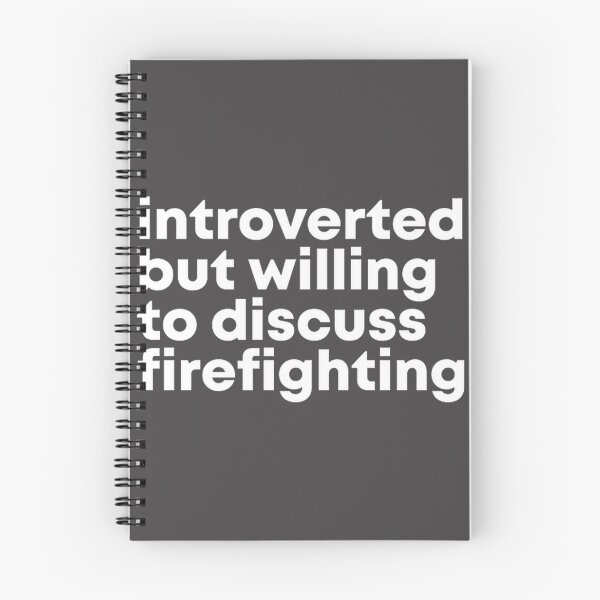 Item preview, Introverted Firefighter Design - Bold and Thoughtful Firefighting Gift for Friends and Family designed and sold by Kovak2020.