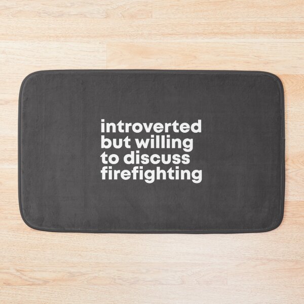 Item preview, Introverted Firefighter Design - Bold and Thoughtful Firefighting Gift for Friends and Family designed and sold by Kovak2020.