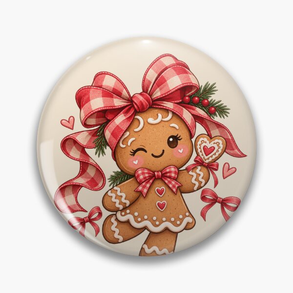 Item preview, Coquette Gingerbread Christmas – Cute Bow Holiday Gift for Her designed and sold by 1DreamerShop.