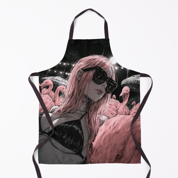 Item preview, Pink Flamingo Nights – Surreal Portrait designed and sold by Mr Ai Shop.