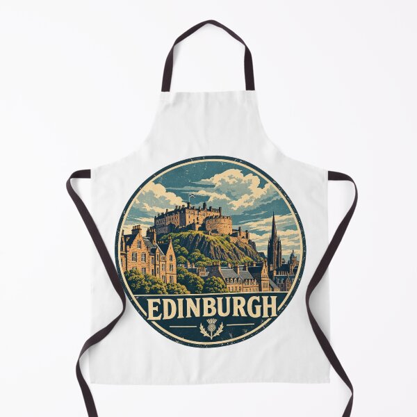 Item preview, Edinburgh Scotland Vintage Travel Badge – Retro Castle and Scottish City Design designed and sold by Globalcitytees.