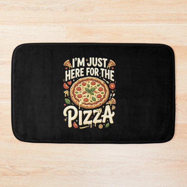 Artikelvorschau, Anti-Dating & Beziehungs-Geschenkidee: Ich bin nur wegen der Pizza hier – Geschenk für Singles entworfen und verkauft von AmeliaShirts.