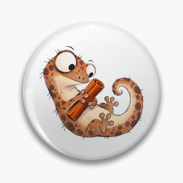 Item preview, Gecko Hugging a Cinnamon Stick designed and sold by The-Art-of-D.