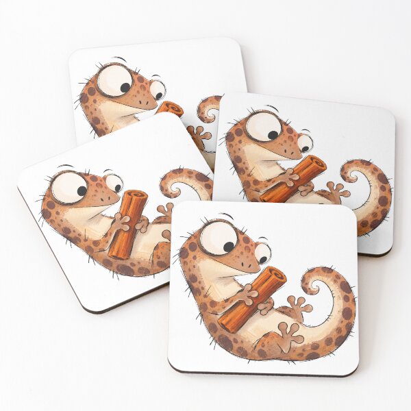 Item preview, Gecko Hugging a Cinnamon Stick designed and sold by The-Art-of-D.
