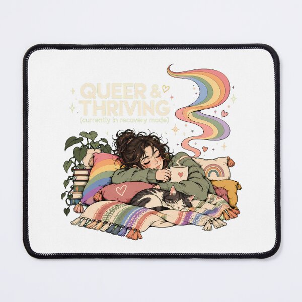 Item preview, Queer Introvert Cozy Anime Rest Self Care designed and sold by chattsuede.