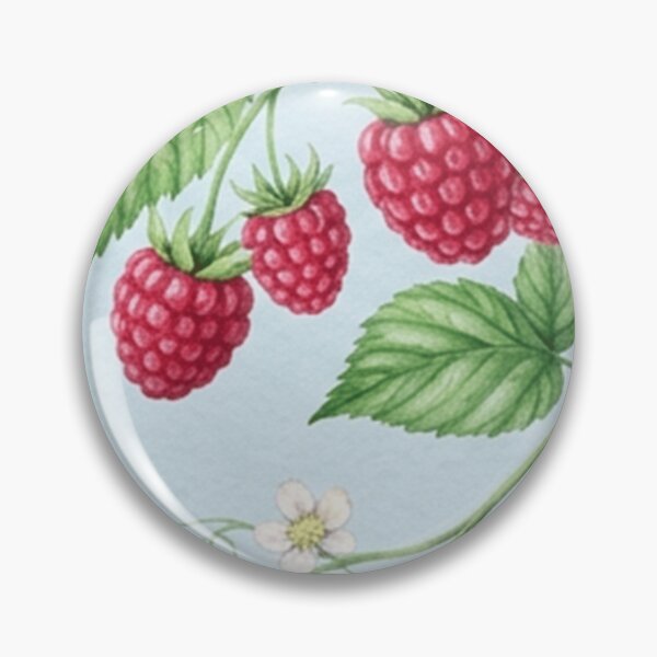 Item preview, Patrón botánico de frambuesa en acuarela designed and sold by SassyArtistry.