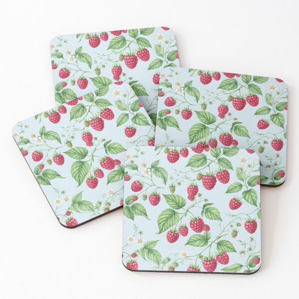 Item preview, Watercolor Raspberry Botanical Fruit Pattern designed and sold by SassyArtistry.