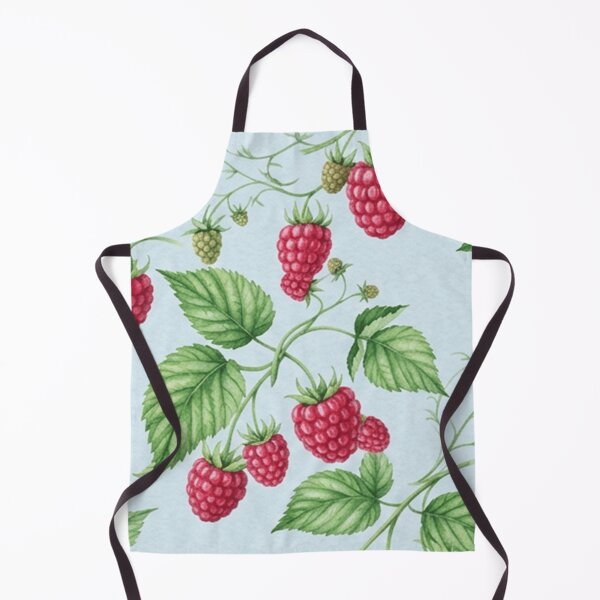 Item preview, Watercolor Raspberry Botanical Fruit Pattern designed and sold by SassyArtistry.