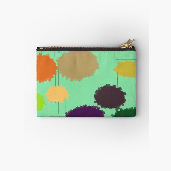 Item preview, Multicolor paint blotches mint grid abstract art designed and sold by Bywithrose instant studio.