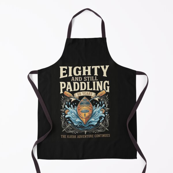 Item preview, Eighty and Still Paddling 80 Years Old Kayak Birthday Vintage Gift Design designed and sold by designwiss.