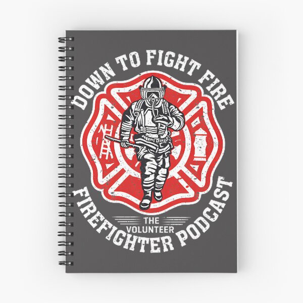 Item preview, Down To Fight Fire Volunteer Firefighter Podcast Design for Firefighters and Fire Enthusiasts designed and sold by Kovak2020.