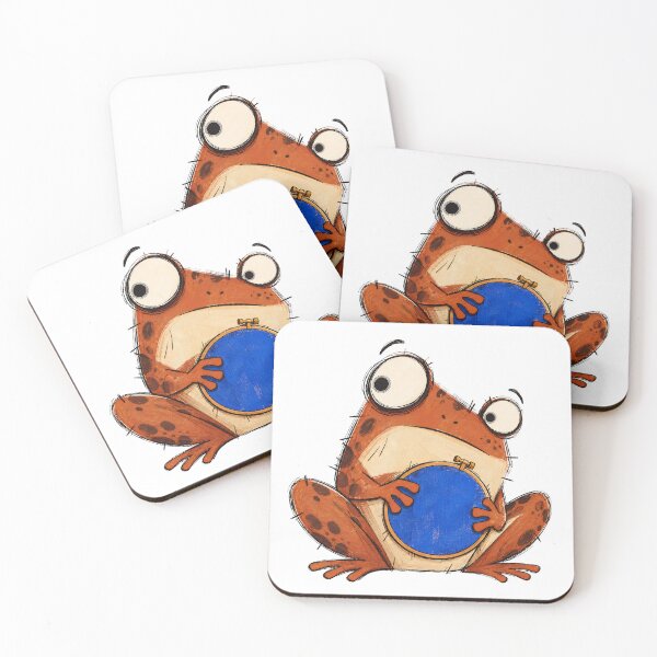 Item preview, Brown Frog with an Embroidery Hoop designed and sold by The-Art-of-D.