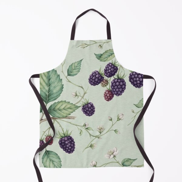 Item preview, Watercolor Blackberry Botanical Fruit Pattern designed and sold by SassyArtistry.