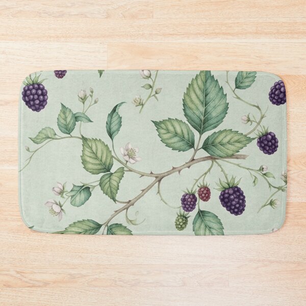 Item preview, Watercolor Blackberry Botanical Fruit Pattern designed and sold by SassyArtistry.