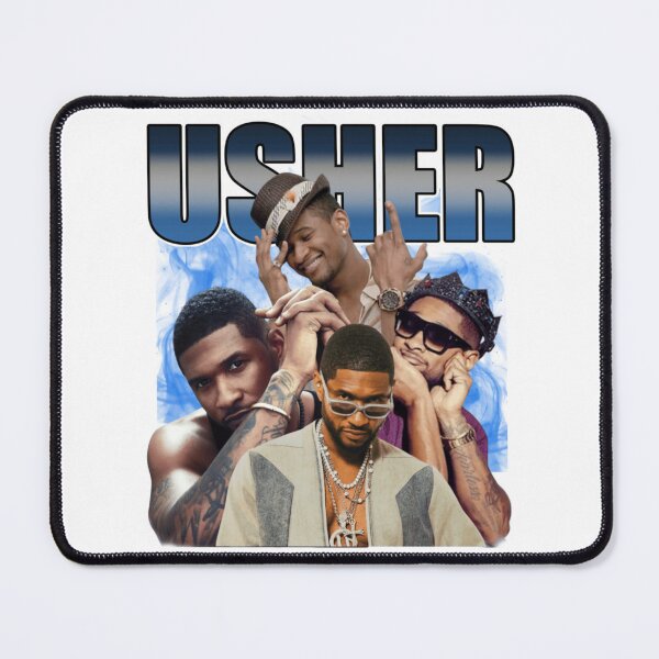 Artikelvorschau, Usher Retro R&B Portrait Collage entworfen und verkauft von NikoKoch.