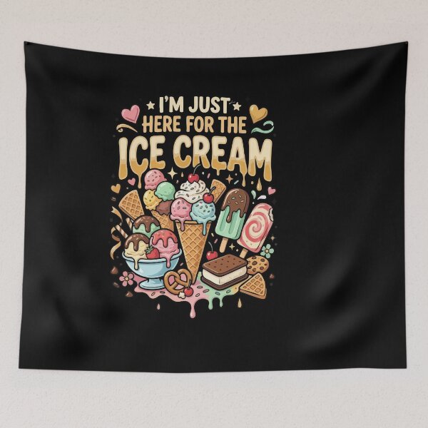 Item preview,  Anti-Dating & Relationship I’m Just Here For The Ice Cream Gift for Singles designed and sold by AmeliaShirts.