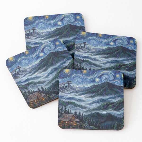 Item preview, Great Smoky Mountains Starry Night designed and sold by Bad-Decisions-Designs.