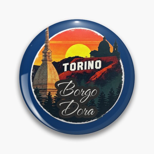 Artikelvorschau, Torino - Borgo Dora Viertel Vintage Badge entworfen und verkauft von Torinostalgia.