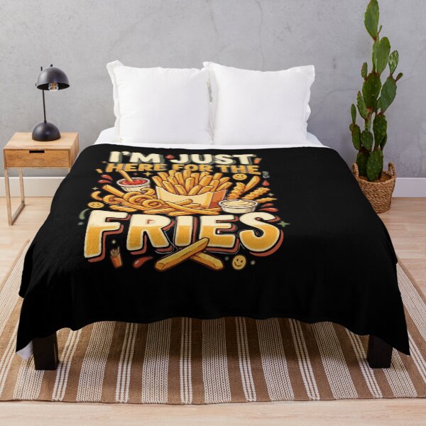 Artikelvorschau, Anti-Dating- und Beziehungs-Geschenk: Ich bin nur wegen der Pommes hier – Geschenk für Singles entworfen und verkauft von AmeliaShirts.