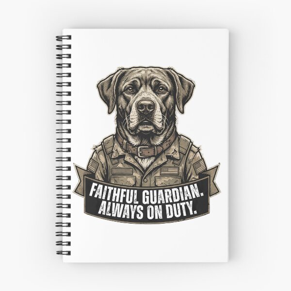Item preview, Faithful Guardian Always On Duty Tactical K9 Military Labrador Dog designed and sold by BellabdO.