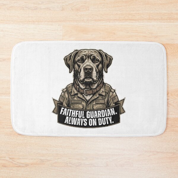 Item preview, Faithful Guardian Always On Duty Tactical K9 Military Labrador Dog designed and sold by BellabdO.