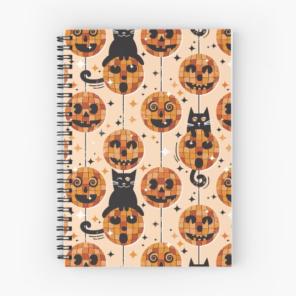 Item preview, Groovy halloween disco cat - black kitty orange retro balls designed and sold by SelmaCardoso.