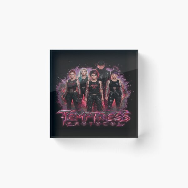 Item preview,  Temptress Protocol: Band merch in fire designed and sold by AIRebel.
