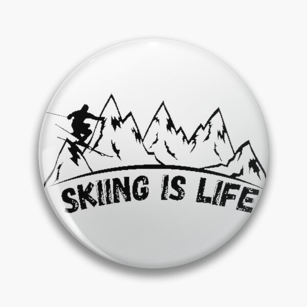 Item preview, Skiing Is Life - Passionate Winter Sports Design for Ski Enthusiasts designed and sold by Allfather077.