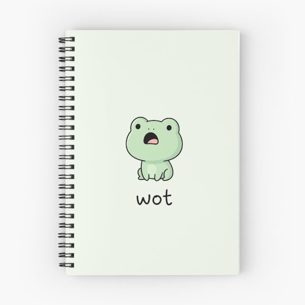 Item preview, Lindo meme de rana Kawaii "wot" designed and sold by pixellm.