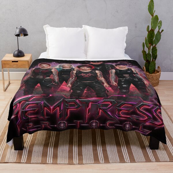Item preview, Temptress Protocol: Band merch in fire designed and sold by AIRebel.