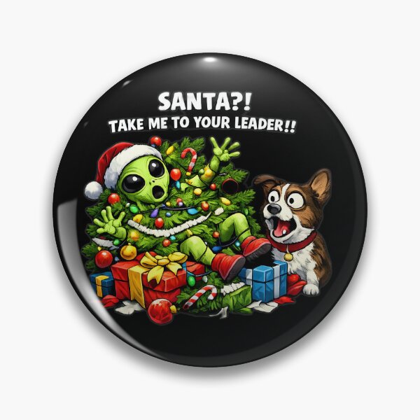 Artikelvorschau, • Lustiger Corgi-Hund-Alien-Weihnachtsbaum – Lustiges Corgi-Hund-Alien entworfen und verkauft von Funnygiftsstudio .
