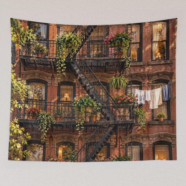 Item preview, Brooklyn Fire Escape  designed and sold by Jonnybonnie.
