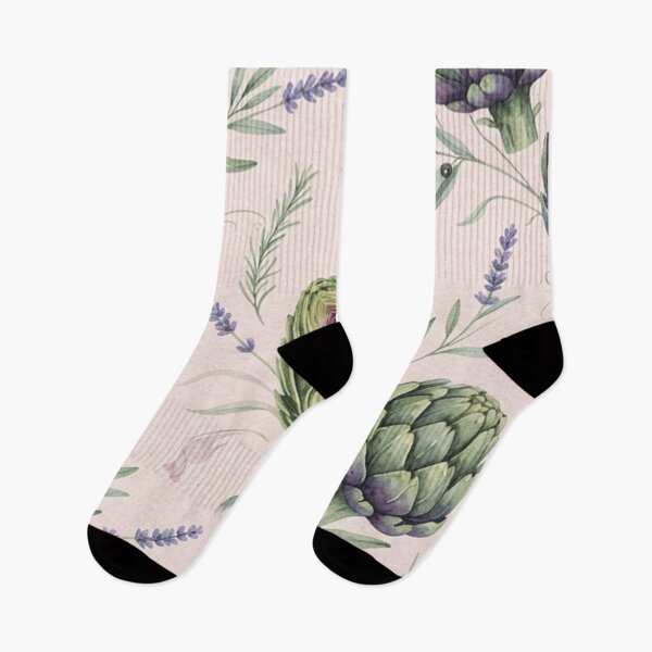 Item preview, Watercolor Artichoke Botanical Garden Pattern designed and sold by SassyArtistry.