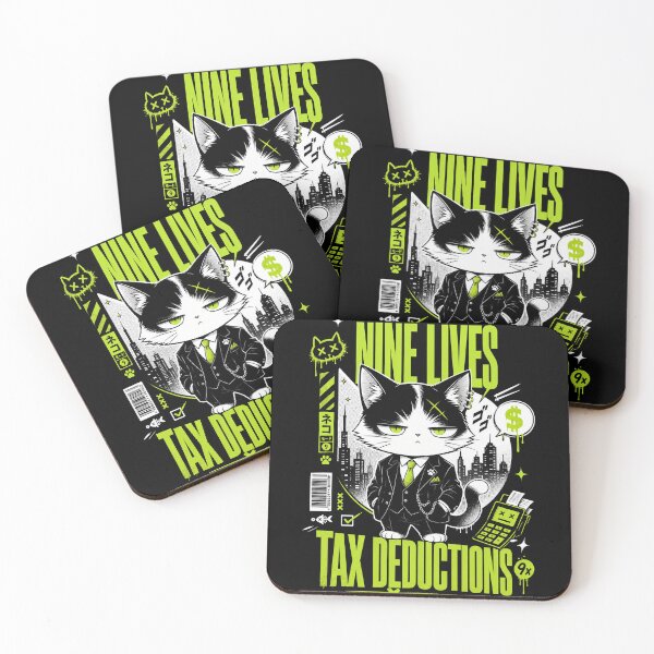 Item preview, Tax Season Mode: Nine Lives, Tax Deductions Funny Accountant Cat designed and sold by Per My Last Nerve Studio.