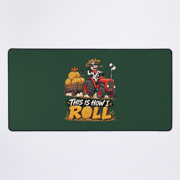 Item preview, This Is How I Roll – Funny Farm Tractor Cow Design designed and sold by waikibi ⭐⭐⭐⭐.