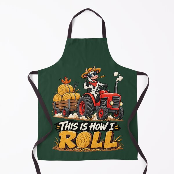 Item preview, This Is How I Roll – Funny Farm Tractor Cow Design designed and sold by waikibi ⭐⭐⭐⭐.