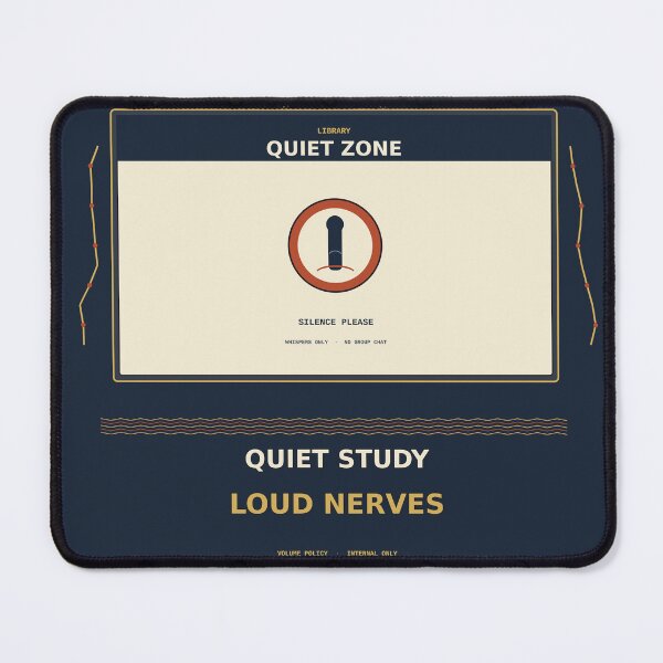 Item preview, Quiet Study Loud Nerves designed and sold by PhoenixTShirtz.