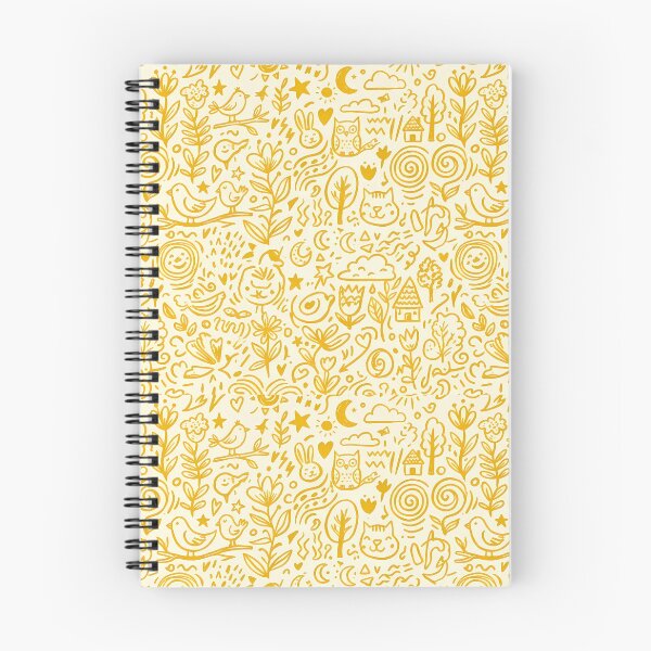 Item preview, GG Whimsical Hand Drawn Folk Art Doodle Pattern designed and sold by ART ATTACK ZONE.