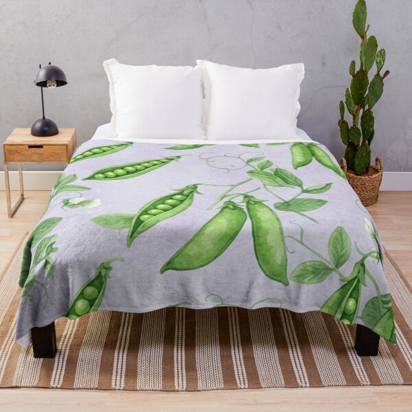 Item preview, Watercolor Green Pea Botanical Pattern designed and sold by SassyArtistry.