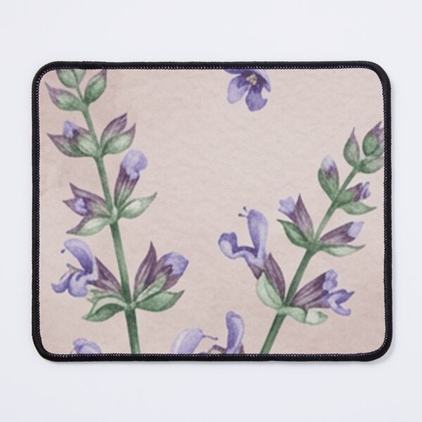 Item preview, Watercolor Sage Botanical Herb Pattern designed and sold by SassyArtistry.
