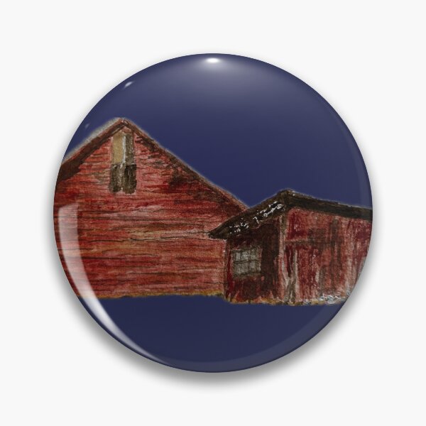 Item preview, Pintura de acuarela de un granero rojo americano designed and sold by sraab8.