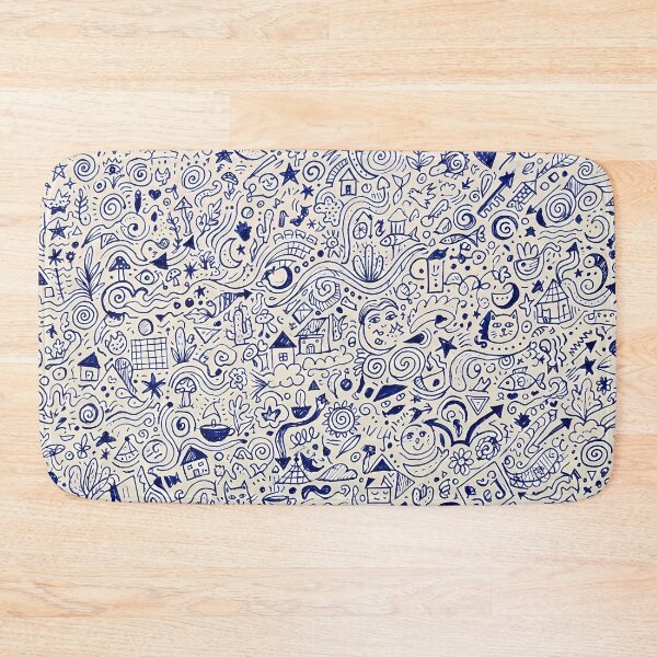 Item preview, Draw Whimsical Hand Drawn Folk Art Doodle Pattern designed and sold by ART ATTACK ZONE.