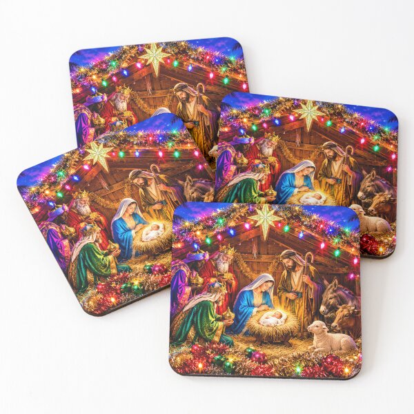 Artikelvorschau, Christliche Weihnachtskrippe im Retro-Stil der 80er Jahre entworfen und verkauft von Imemewell.