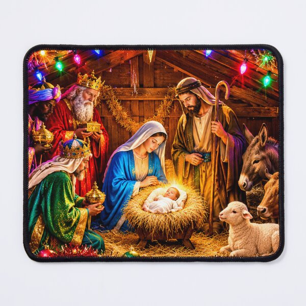 Item preview, Retro 80s Christian Christmas Nativity Scene designed and sold by Imemewell.