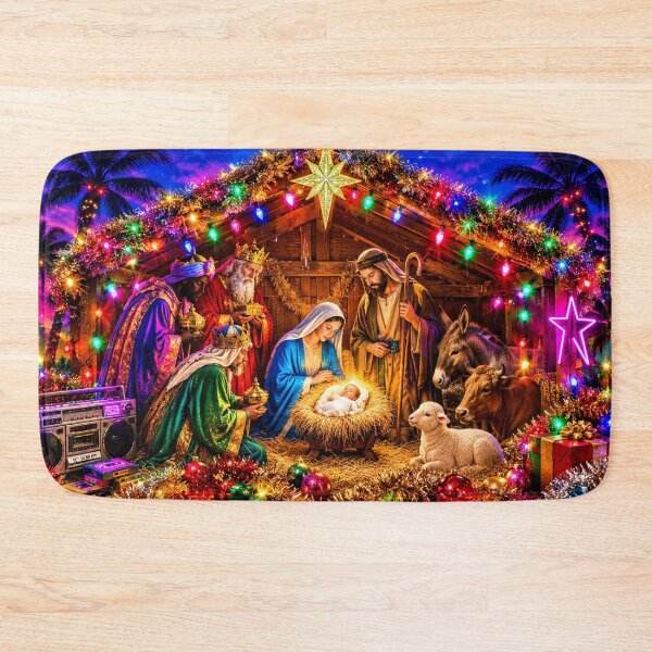 Item preview, Retro 80s Christian Christmas Nativity Scene  designed and sold by Imemewell.