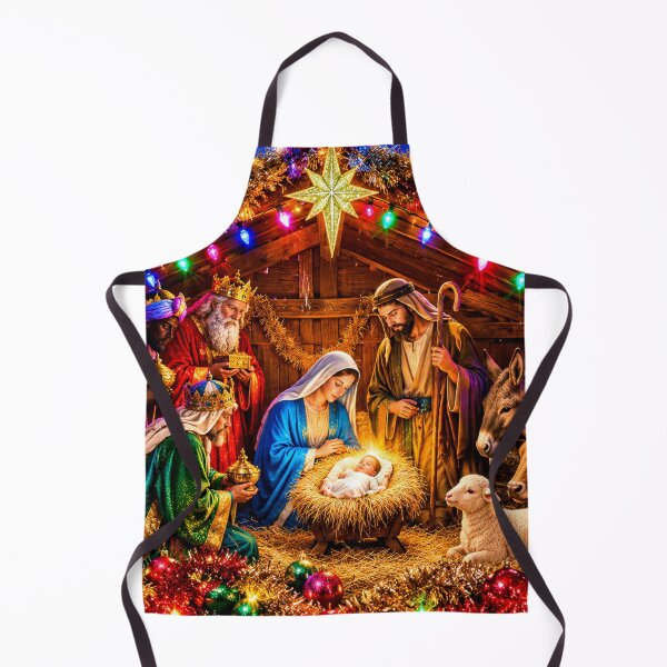 Item preview, Retro 80s Christian Christmas Nativity Scene designed and sold by Imemewell.